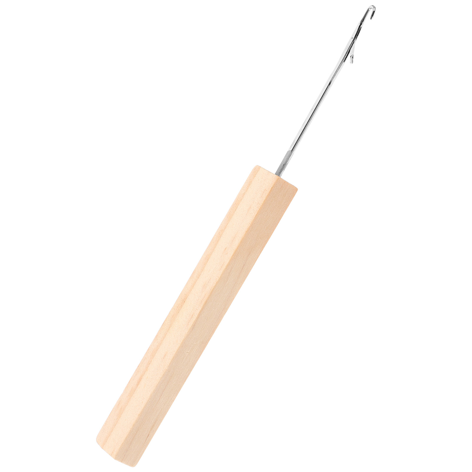 Wooden Crochet Hooks Ergonomic Handle - Professionelles Häkelnadel-Set mit Metall- und Holzgriff,