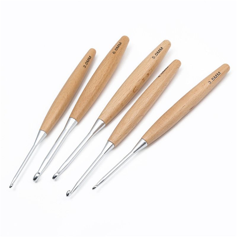 ABJI-40 Stück Holz-Häkelnadeln – Wooden Crochet Hooks Ergonomic Handle Bewertung und Preis
