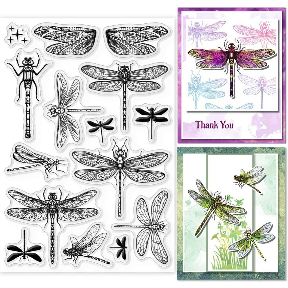 Transparente Stempel mit Libel – Clear Silicone Stamps For Card Making Bewertung und Preis