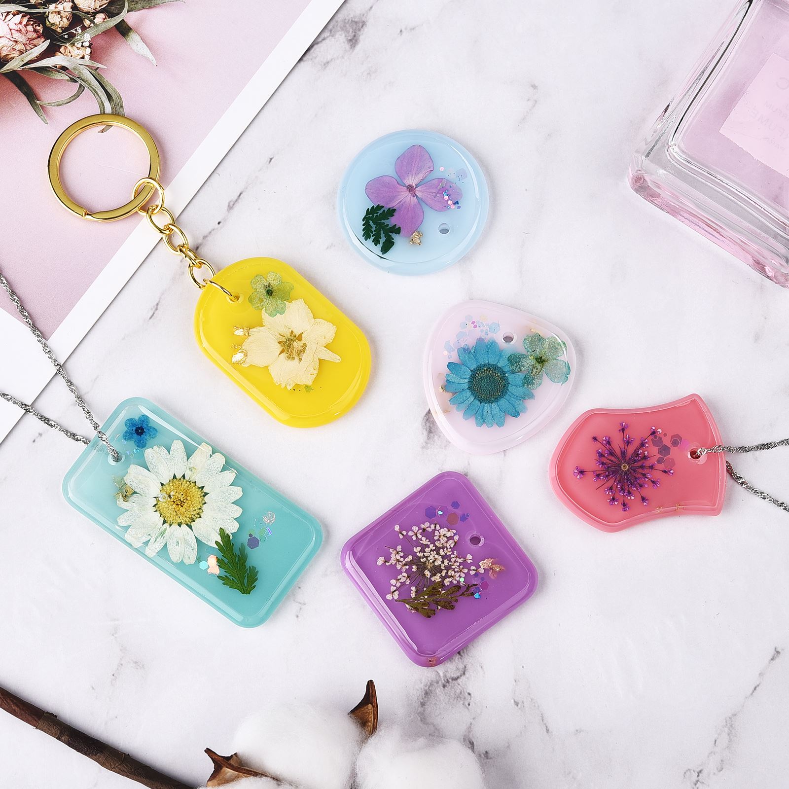 DIY Keychain Anhänger Silikon  – Silicone Epoxy Resin Molds Set Bewertung und Preis