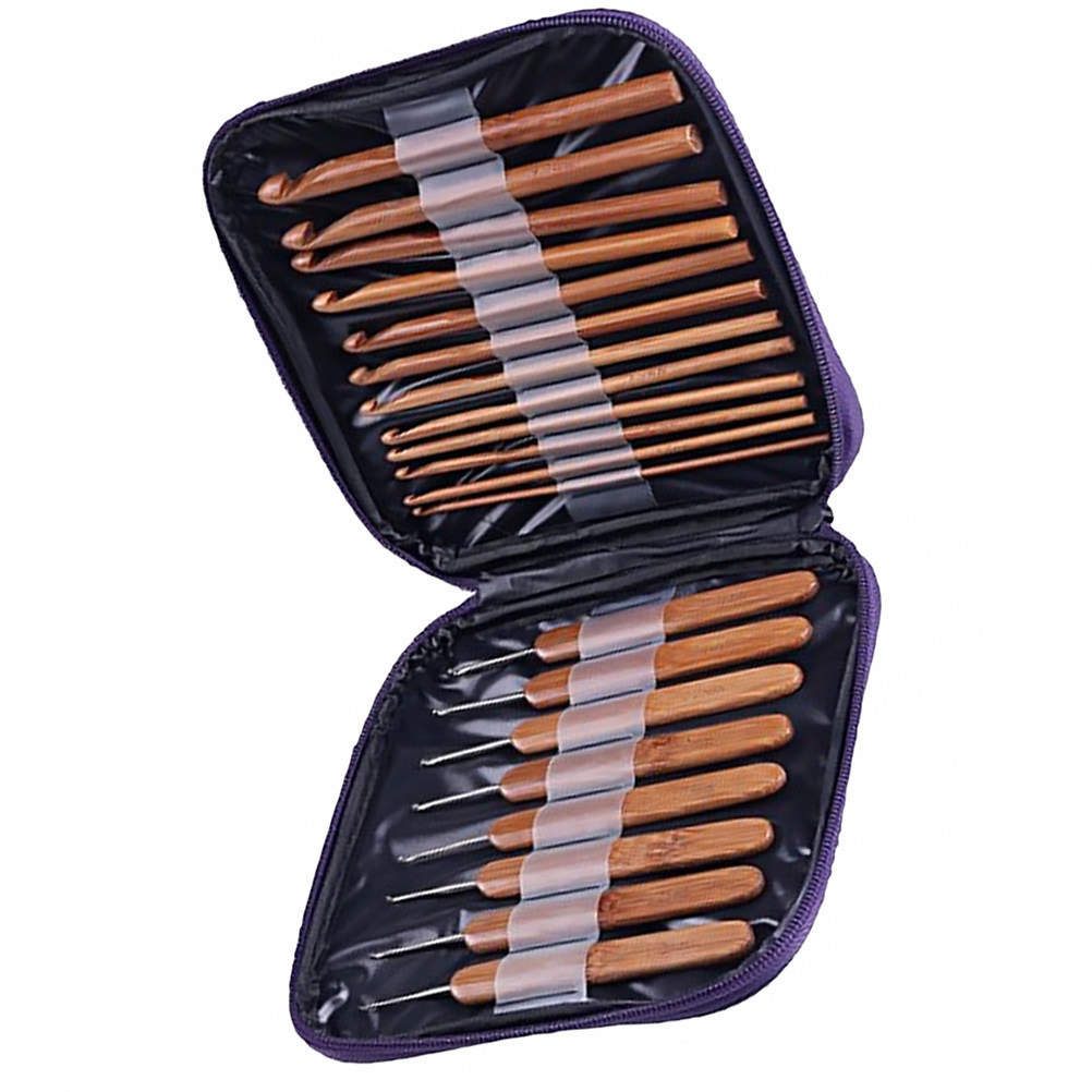 1 Set Bambusholz-Häkelnadeln,  – Wooden Crochet Hooks Ergonomic Handle Bewertung und Preis