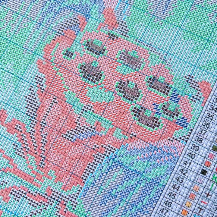 [ZZ8680-Blauer Spatz] |   Anfä – Cross Stitch Stamped Kits Beginners Bewertung und Preis