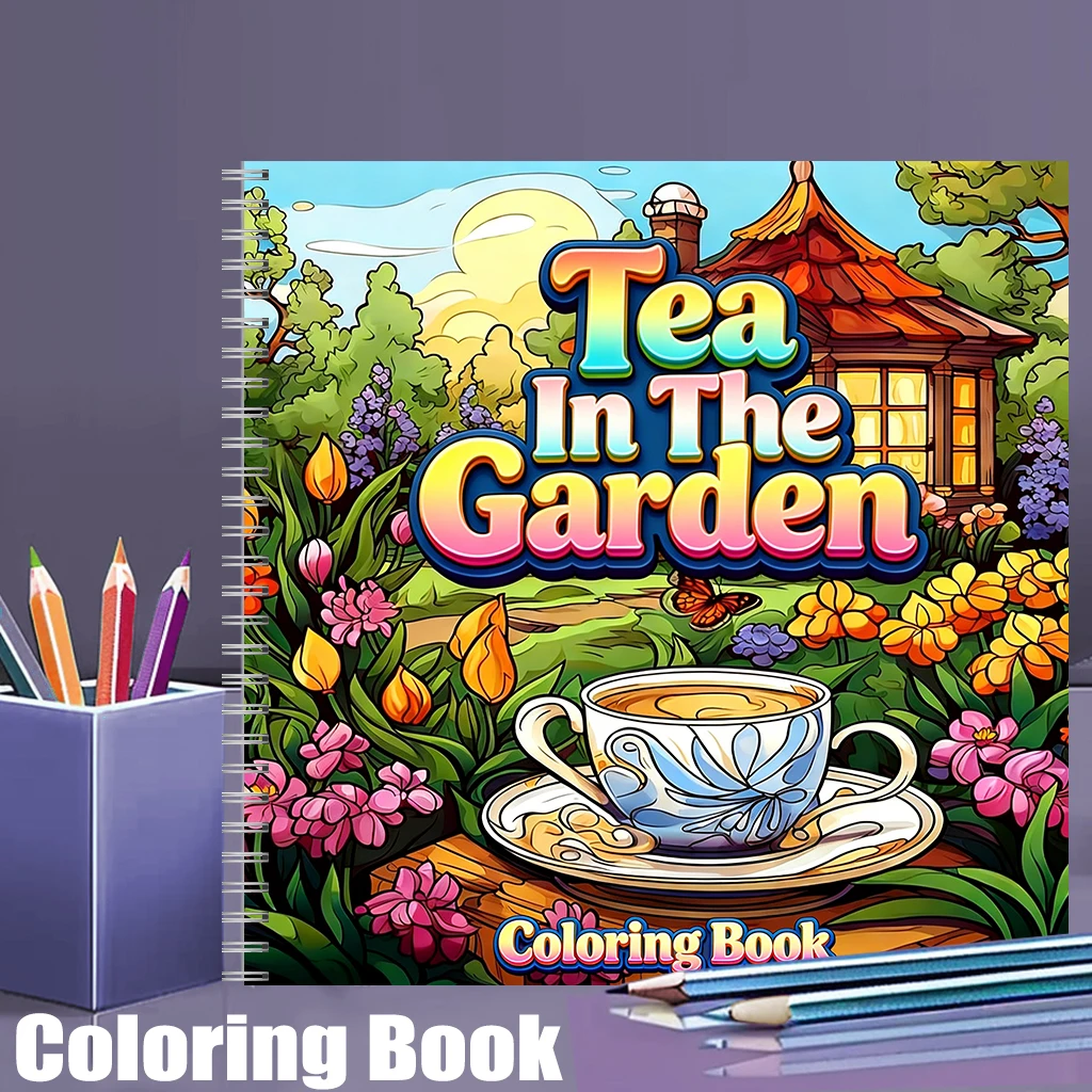 Malbuch „Tea In The Gardens“ f – Painting Supplies Bewertung und Preis
